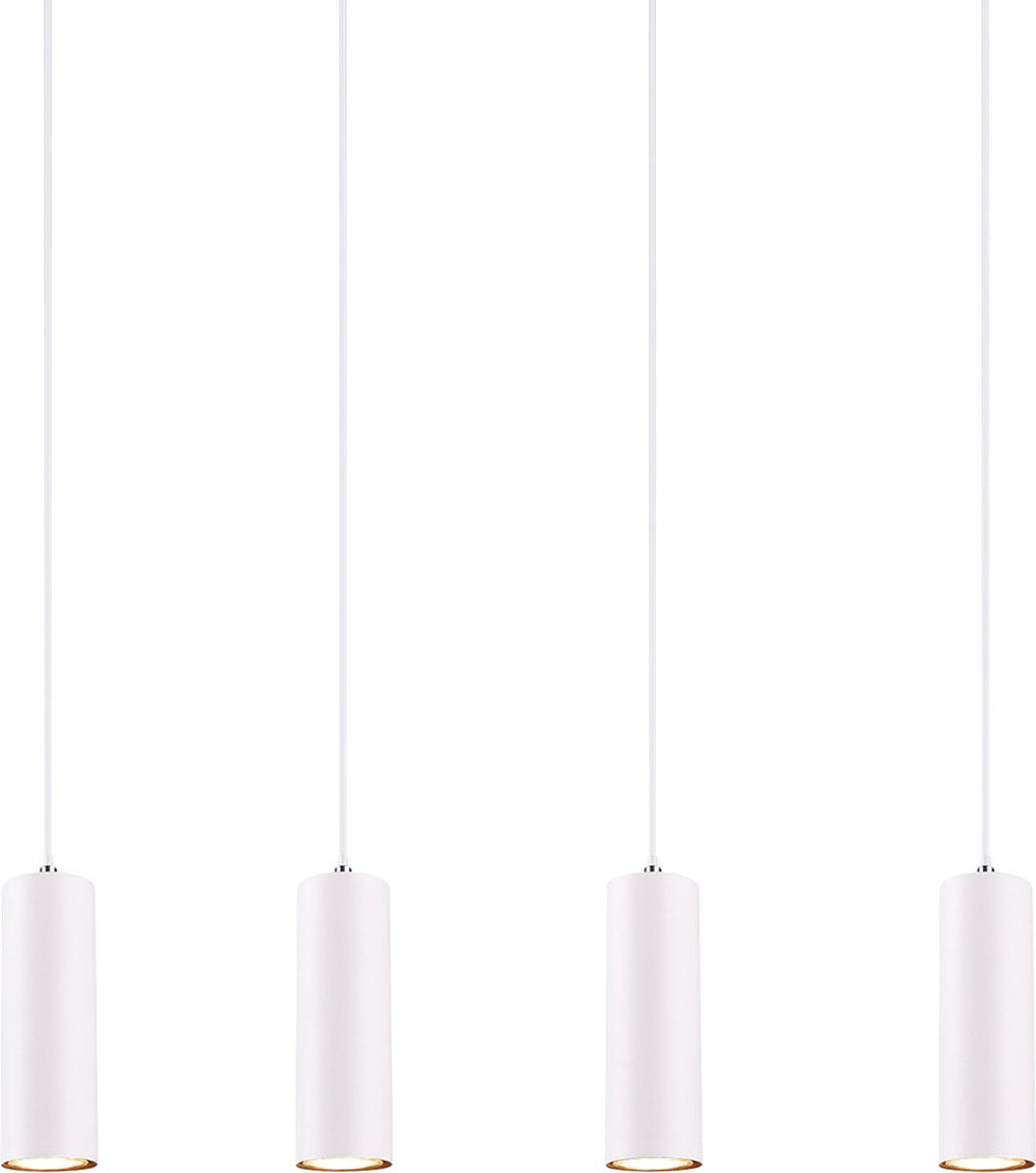 Trio marley - hanglamp - wit - excl. 4x gu10 3w - aanpasbaar in de hoogte