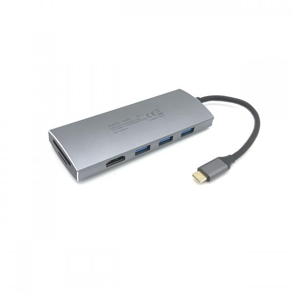 Equip 133482 USB-C 7-in-1 multifunctionele adapter