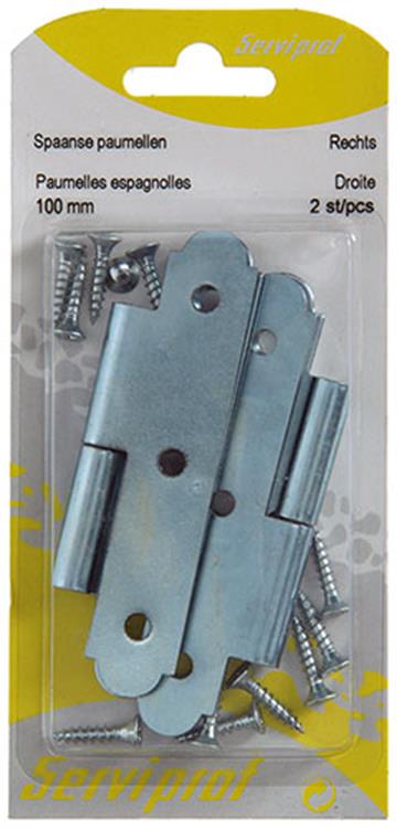 Mack 1013262 - 2 spaanse paumellen rechts verzinkt h 100 x b 50 mm | 5 stuks