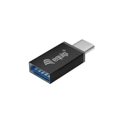 Equip 128956 4-poorts USB 3.0-hub met USB-C-adapter, USB 3.2 gen 1 type-A, 5000 Mbit s, zwart