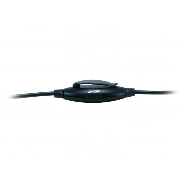 Equip 245304 stereoheadset met dempen, headset, hoofdband, kantoor callcenter, zwart, binaural, 1.8