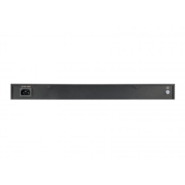 Levelone GEP-2821 28-poorts gigabit POE-switch, 24x POE-uitgangen, 2x gigabit RJ45, 2x gigabit SFP, 1U