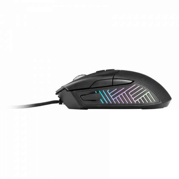 L33t gaming 160383 gungnir gamingmuis. 8 knoppen, 16.000 dpi, ergonomisch, rgb