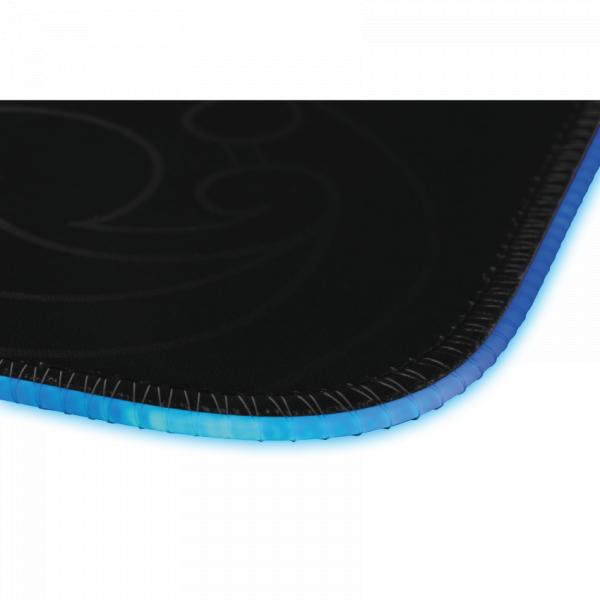 L33t gaming 160405 karlvagn rgb gaming muismat, middelgrote, snelle oppervlakte. 355 x 255 x 3 mm, zwart