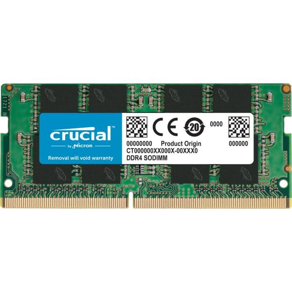 Crucial ct16g4sfra32a so-dimm, 16 gb, ddr4, 3200 MHz, cl22, 260-pins - ongebufferd