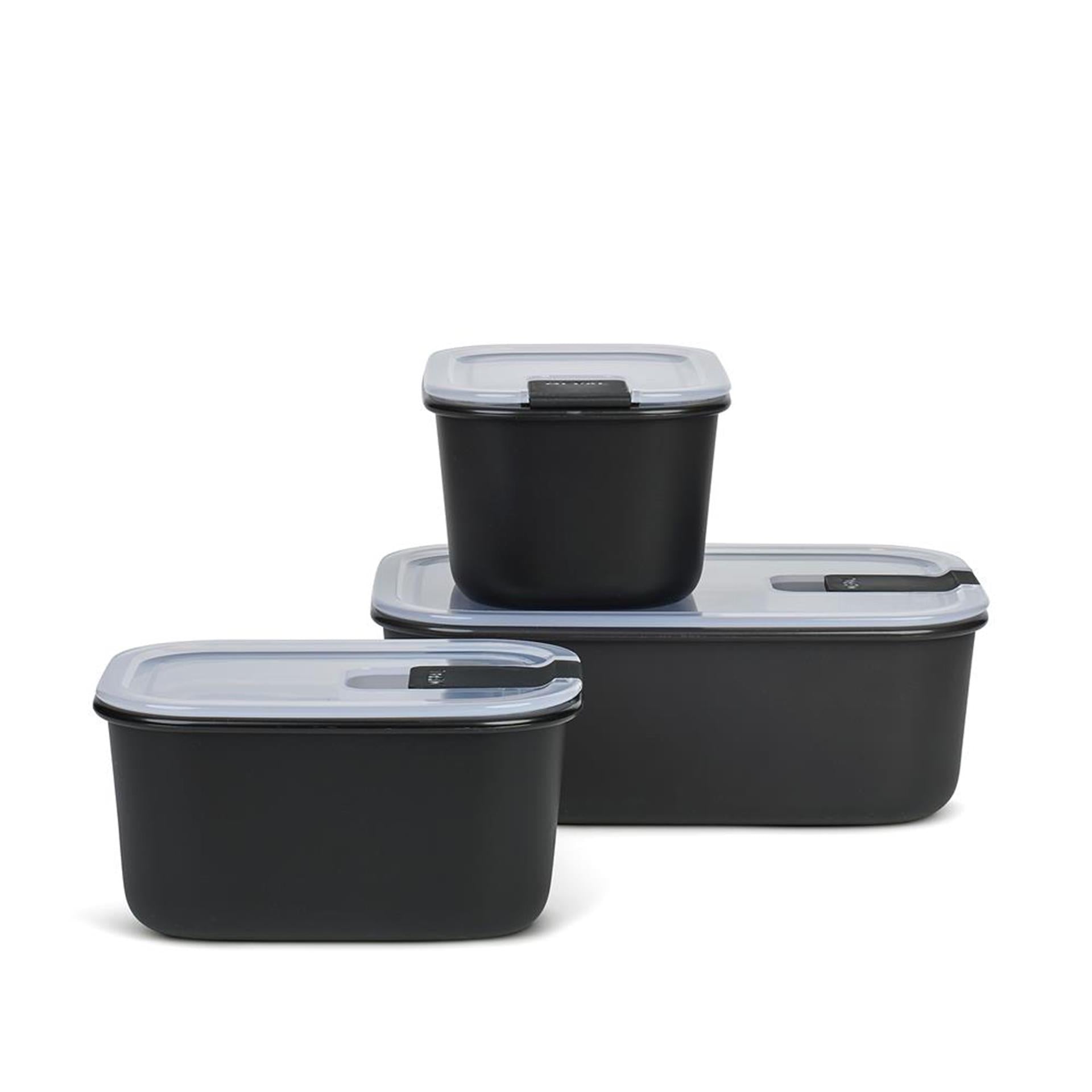 Mepal vershouddozen easyclip 3-dlg zwart