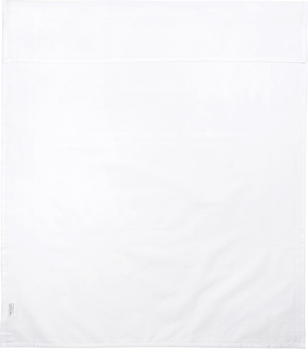 Meyco baby uni wieglaken - white - 75x100cm - 0.3 tog