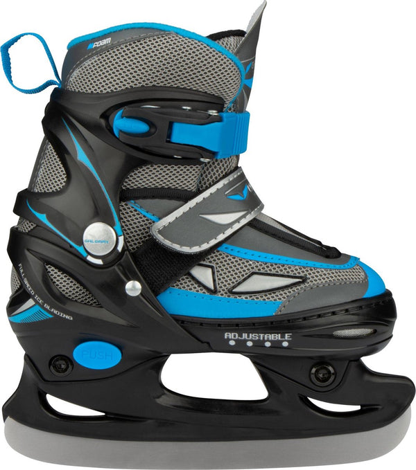 Galgary® galgary ijshockeyschaatsen junior (verstelbaar) - maat 34-37 - grijs blauw