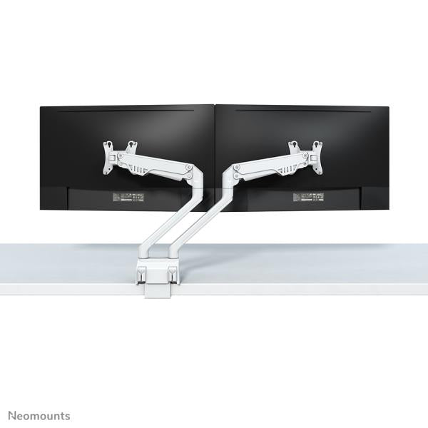 Neomounts Neomounts FPMA-D750DWHITE2 Flatscreen bureausteun, klemring, dubbele montage, 10 32 inch