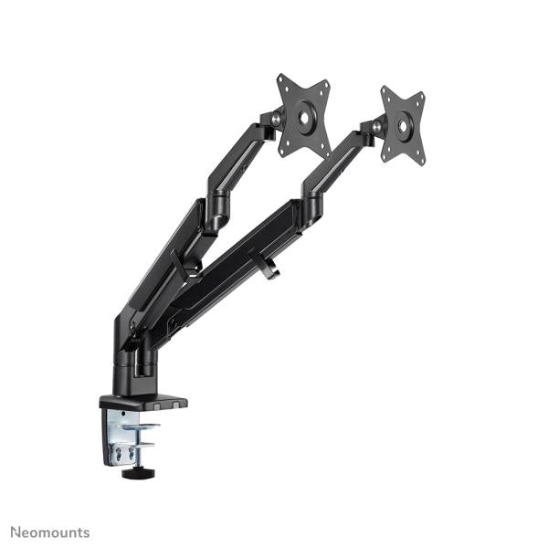 Neomounts ds70-810bl2 bureaubevestiging ultraplat, klemring, dubbele montage, 17 - 32 inch
