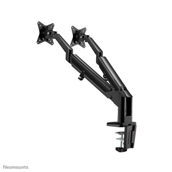 Neomounts ds70-810bl2 bureaubevestiging ultraplat, klemring, dubbele montage, 17 - 32 inch