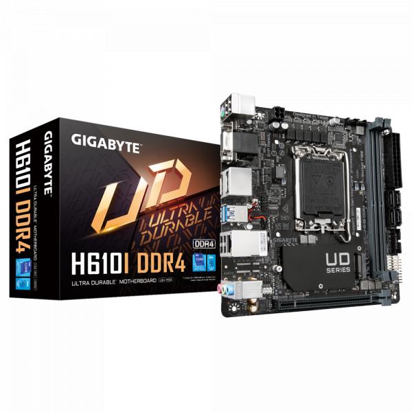 Gigabyte h610i ddr4 h610i ddr4, mini-itx, intel, lga 1700, ddr4 dimm, 64 gb, m.2, tpm, gblan