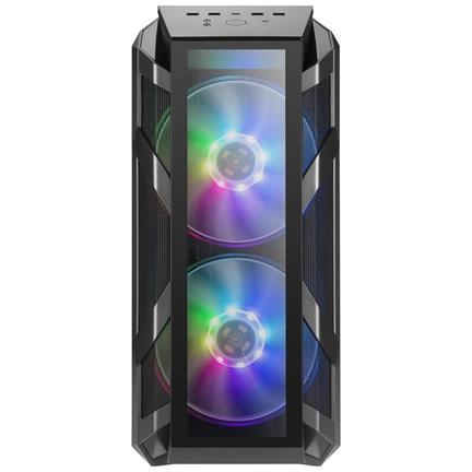 Coolermaster mcm-h500m-ihnn-s00 mastercase h500m zwart, atx, midi-tower, rgb, venster, 3x 140 200 mm