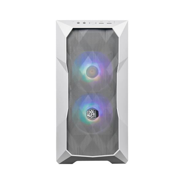 Coolermaster td300-wgnn-s00 td300 mesh wit, matx, midi-tower, argb hub, 3d mesh, afneembare bovenkant