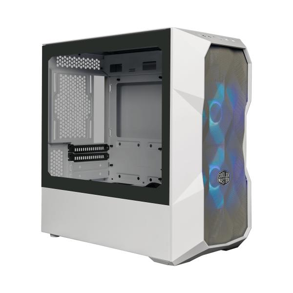Coolermaster td300-wgnn-s00 td300 mesh wit, matx, midi-tower, argb hub, 3d mesh, afneembare bovenkant