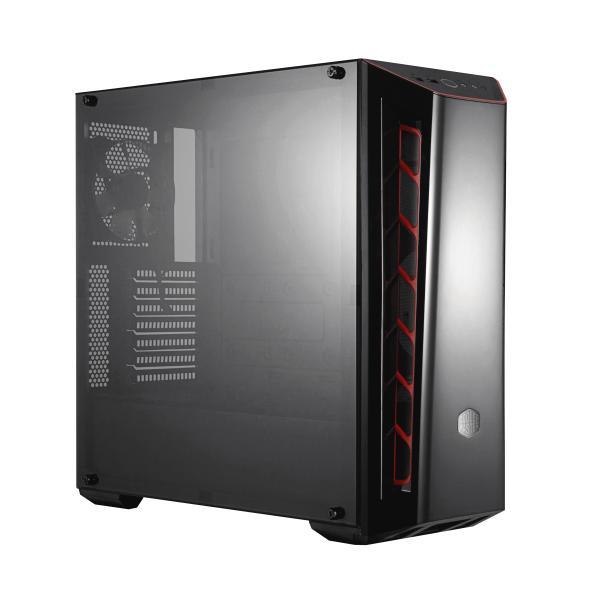 Coolermaster mb520-kgnn-s01 masterbox 520 zwart, atx, midi-tower, transparant venster van rand tot rand