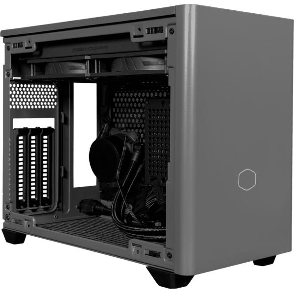 Cooler master nr200p-mcnn85-sl0 masterbox nr200p max zwart grijs, mini-itx, usb 3.2 gen 1, 2x 2.5