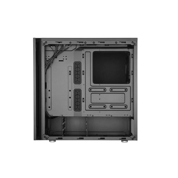 Coolermaster mcs-s600-kn5n-s00 silencio s600 zonder tg, atx, midi-tower, 5x 2,5, 2x 120mm, zwart