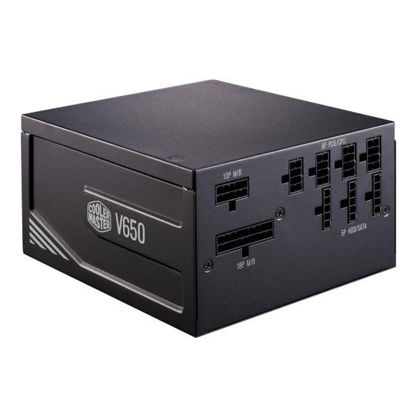 Cooler master mpy-650v-afbag-eu v650 gold v2, atx, 650w, modulair, apfc, 135mm, 32 db (stil), zwart