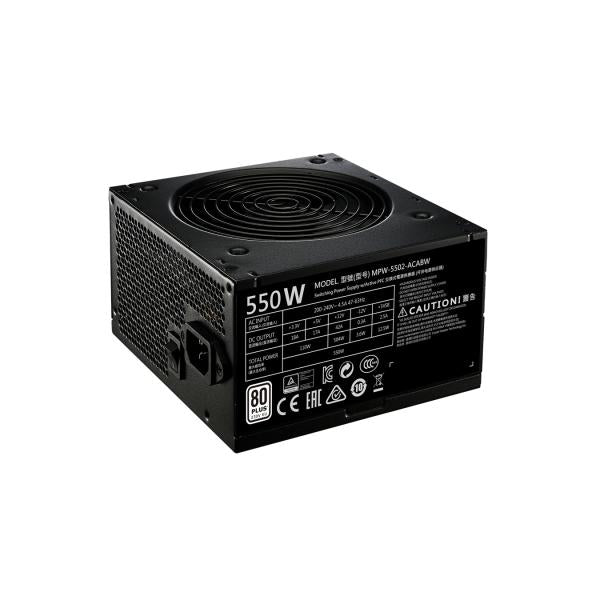 Coolermaster mpe-5501-acabw-beu mwe 550 bronze-v2 - 230v, 120mm, 85%, 2x pcie, zwart