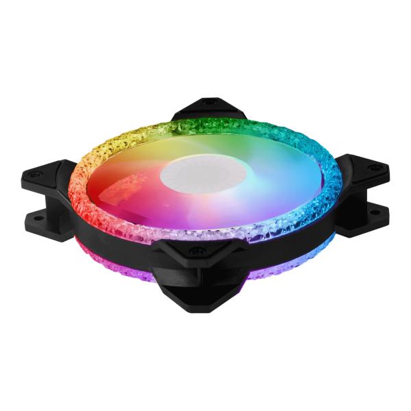Cooler master mfy-b2dn-20npa-r1 mf120 prismatic, 3-pin argb, 120mm, 650-2000 rpm, 8 - 27 dba