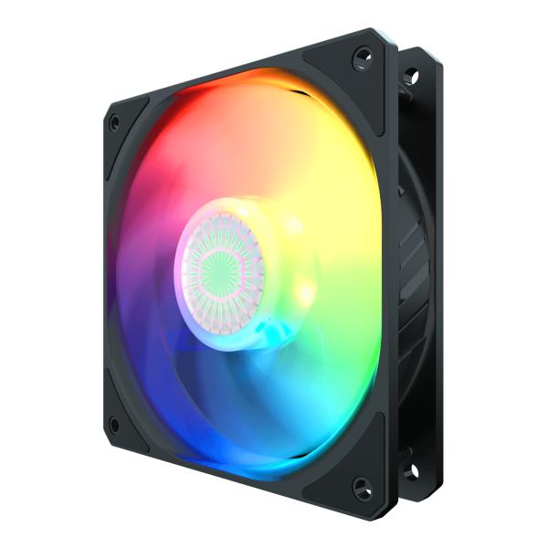Coolermaster mfx-b2dn-183pa-r1 sikkelstroom 120 argb 3 in 1, 3x 120mm, 650-1800 tpm, 8 - 27 dba