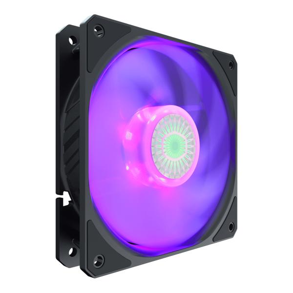 Coolermaster mfx-b2dn-18npc-r1 sikkelstroom 120 rgb, 4-pins, 120mm, geweer, 650-1800 tpm, 8 - 27 dba