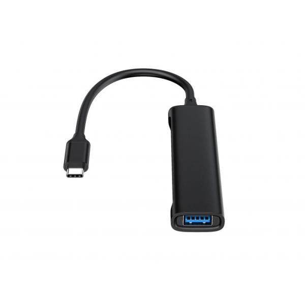Conceptronic hubbies12b hubbies 4-poorts USB 3.0 hub, 2 USB-C 2 USB-A poorten, aluminium behuizing, USB-C