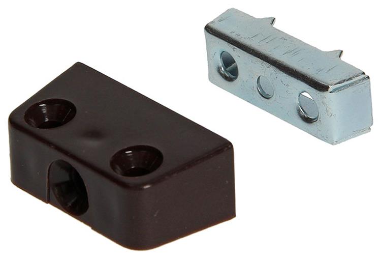 Mack 1013470 - 4 paneelverbinders trapez bruin | 5 stuks