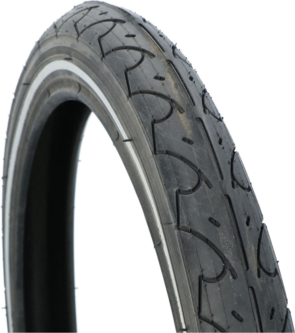 Dresco buitenband steet - bandenmaat 16 x 1.75 – etrto maat 47-305 - optimale grip bij alle weersomstandigheden - lage rolweerstand – hoge lekbestendigheid - zwart