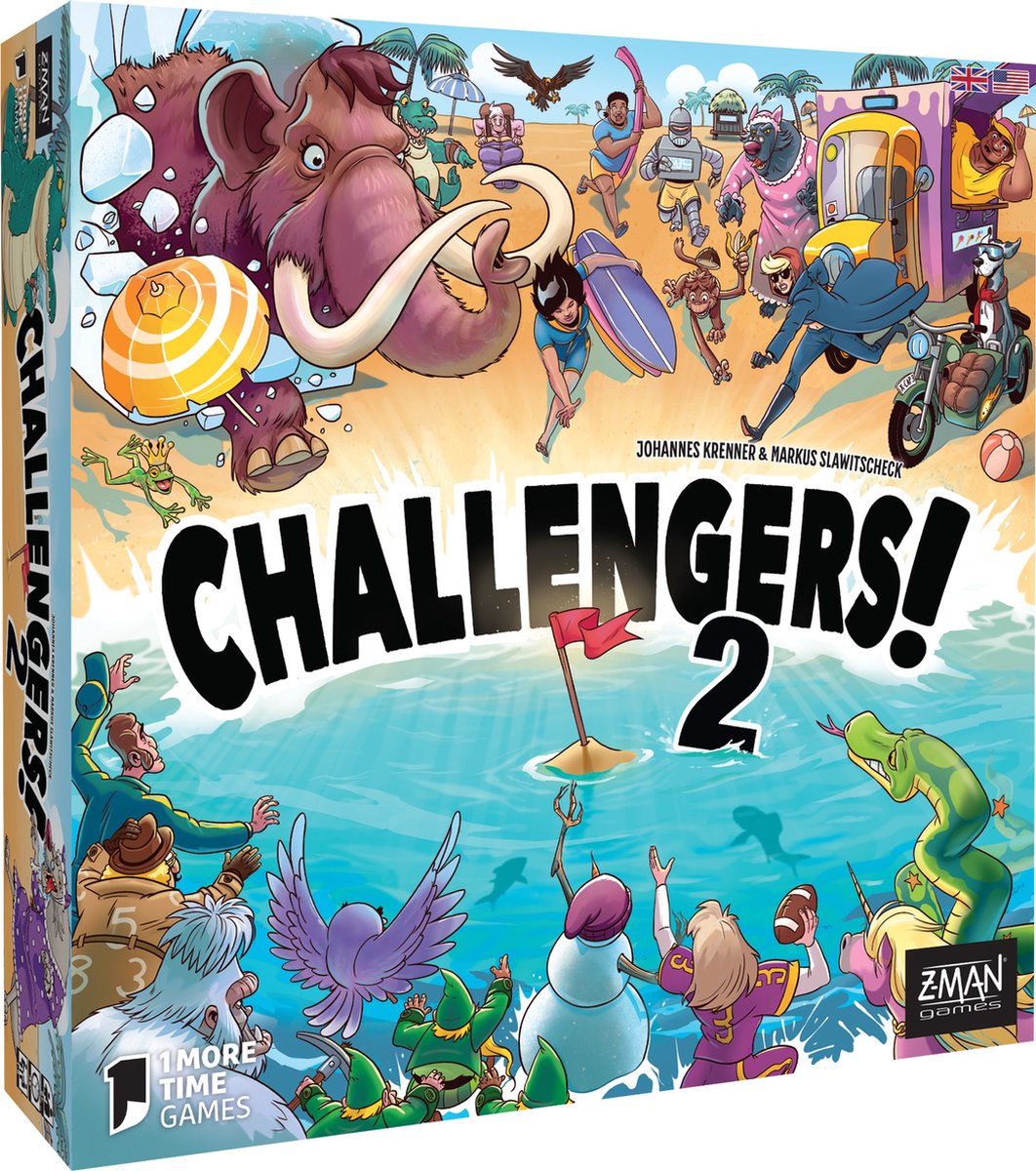 Z-man games challengers! beach cup - kaartspel