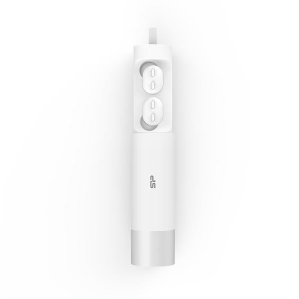 Silicon Power sp5mwasybp81bt0w blastplug bp81 headset, draadloos bluetooth 5.0, beltoon muziek, wit