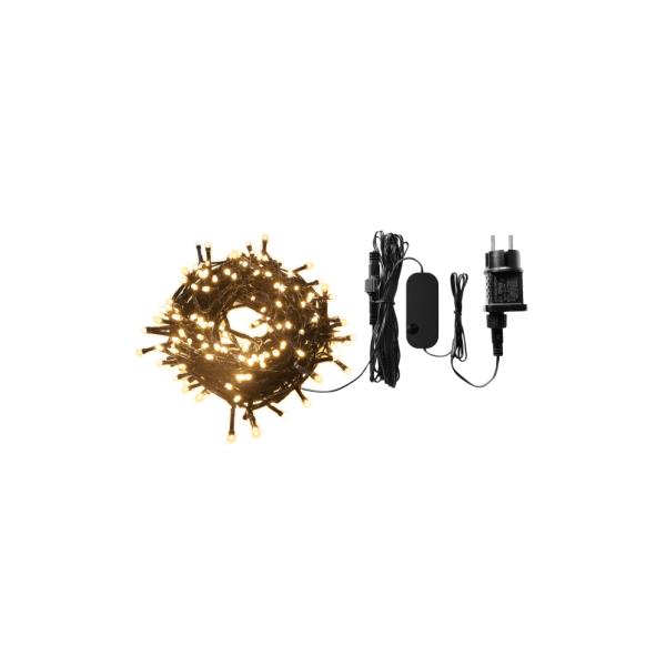 Woox r5168 slanke kerstverlichting wifi 20 meter, 200leds, 230 lumen, warm-wit met dim en geluid