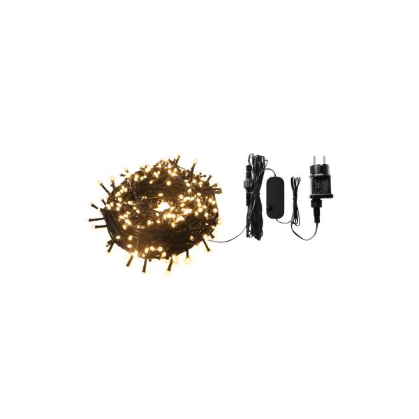 Woox r5170 slanke kerstverlichting wifi 40 meter, 400leds, 230 lumen, warm-wit met dim en geluid