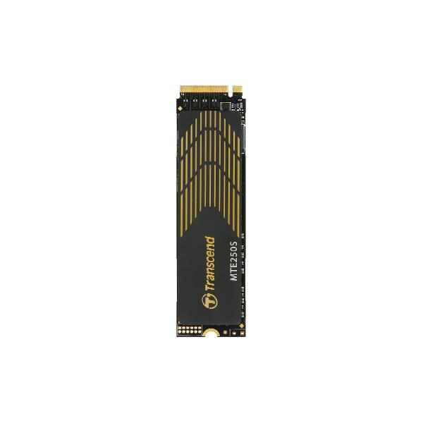 Transcend ts1tmte250s mte 250s, 1 TB, M.2 2280, PCIe Gen4x4, NVME, 3D TLC met DRAM, koellichaam