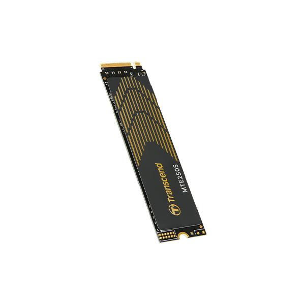 Transcend ts1tmte250s mte 250s, 1 TB, M.2 2280, PCIe Gen4x4, NVME, 3D TLC met DRAM, koellichaam