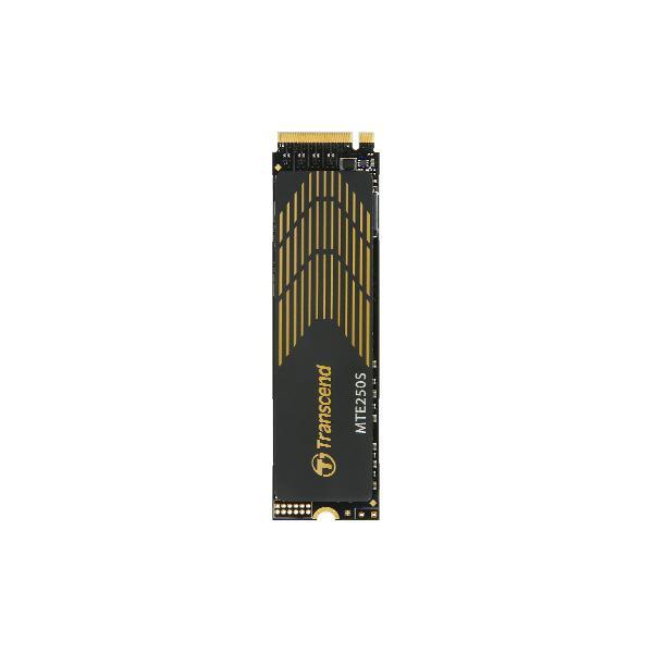 Transcend ts2tmte250s mte 250s, 2 TB, M.2 2280, PCIe Gen4x4, NVME, 3D TLC, W DRAM, koellichaam