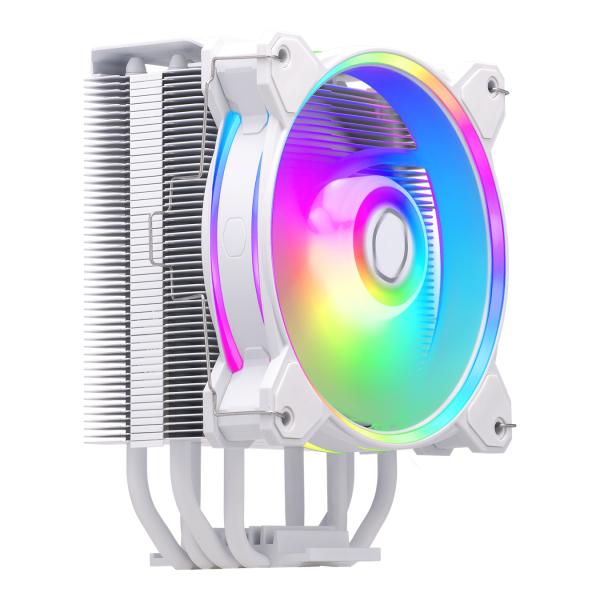 Coolermaster rr-s4ww-20pa-r1 hyper 212 halo wit, 4-pins, argb, 120 mm, 650-2050 tpm, 27 dba (max)