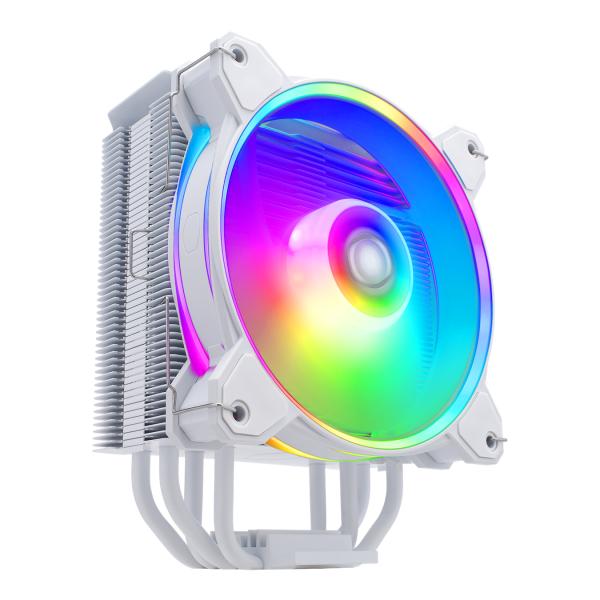 Coolermaster rr-s4ww-20pa-r1 hyper 212 halo wit, 4-pins, argb, 120 mm, 650-2050 tpm, 27 dba (max)
