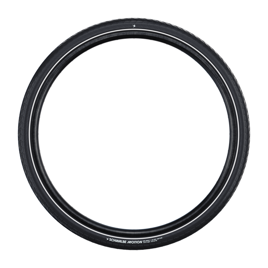 Schwalbe draadband motion big apple 55-406 +r zwart