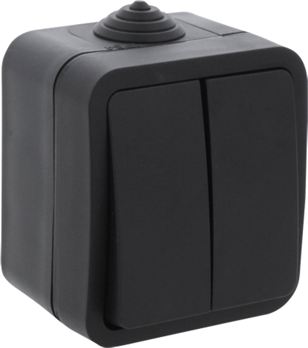 Q-link schakelaar opbouw - serie - zwart