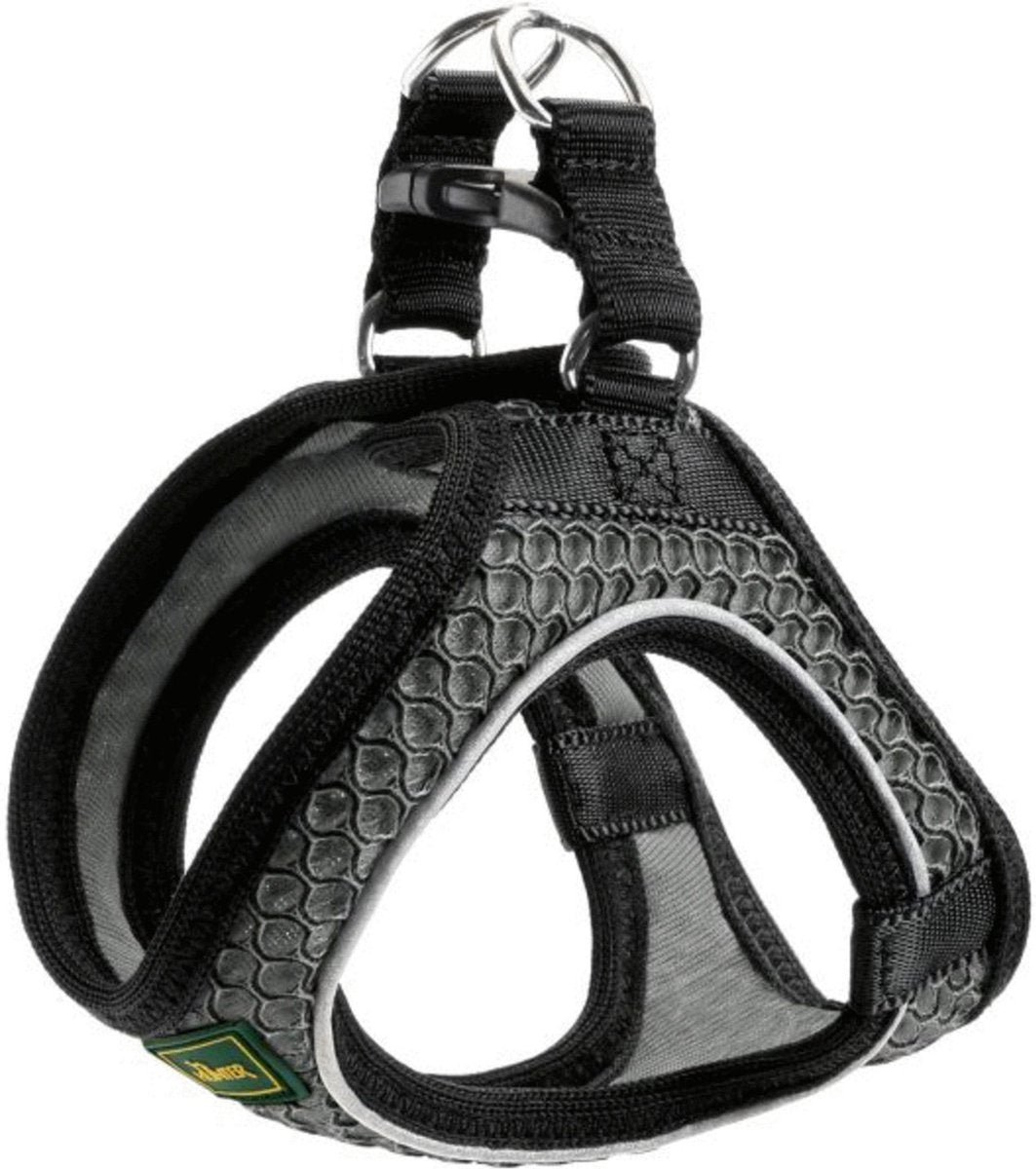 Hunter harnas hilo comfort antraciet - hondenharnas - xs 35-37 36-40 cm