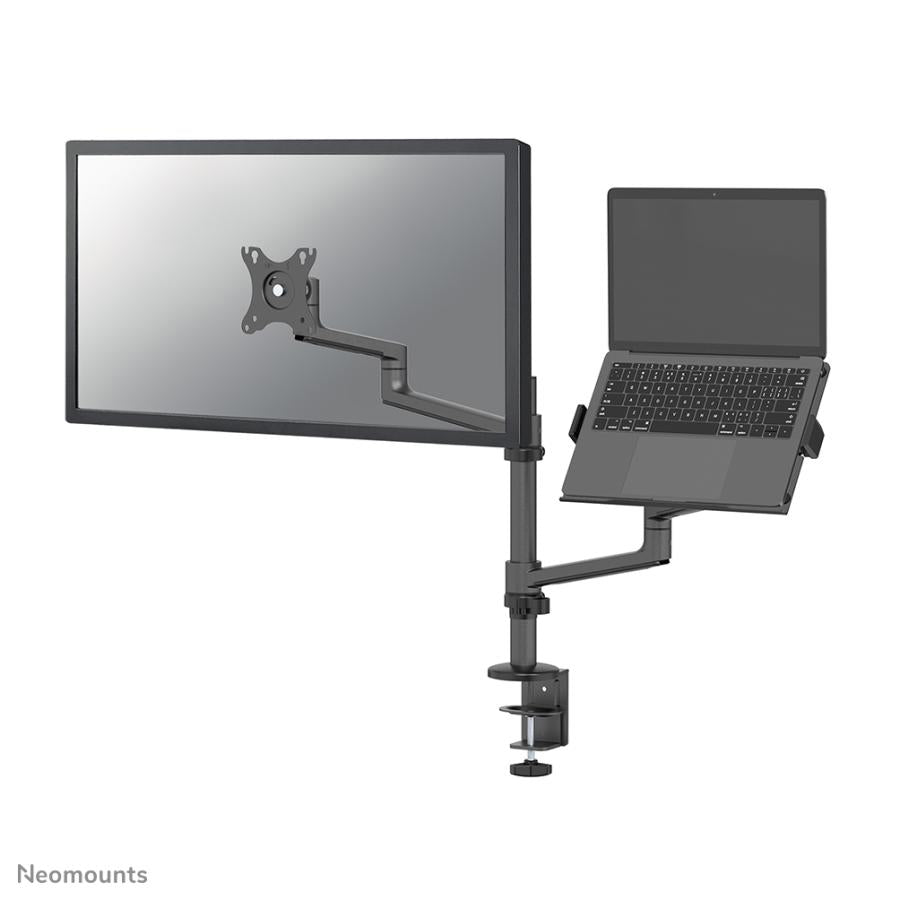 Neomounts ds20-425bl2 monitor bureausteun, 17 - 27 inch, 8 kg, 360°, zwart