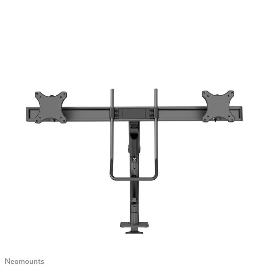 Neomounts ds75s-950bl2 draaibare bureausteun, 2x 17 - 27, 8 kg, 100x100 mm, zwart