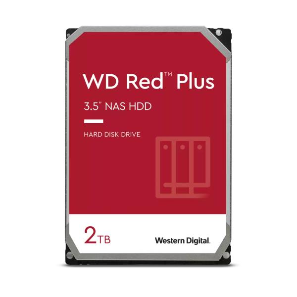 Western Digital WD20EFPX Red Plus HDD, 2TB, 3,5 inch, SATA3, 5400 rpm, 256 MB, 175 MB s