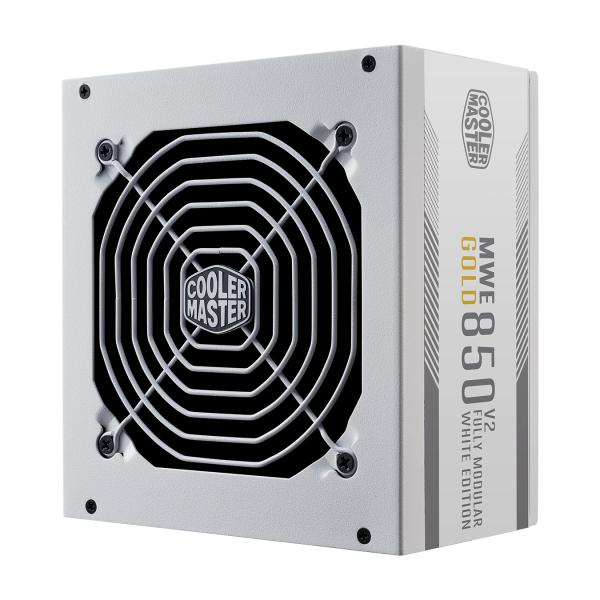Coolermaster mpe-8501-afaag-3g mwe gold v2 eu, 850w, atx3.0, 12vhpwr, =90%, 120mm, wit
