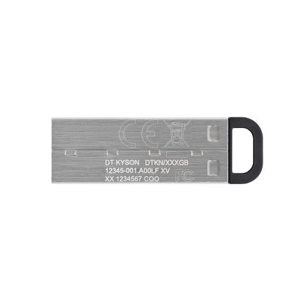 Kingston dtkn 64gb datatraveler kyson, 64 gb, usb 3.2, 200 60 mb s, zonder dop, zilver