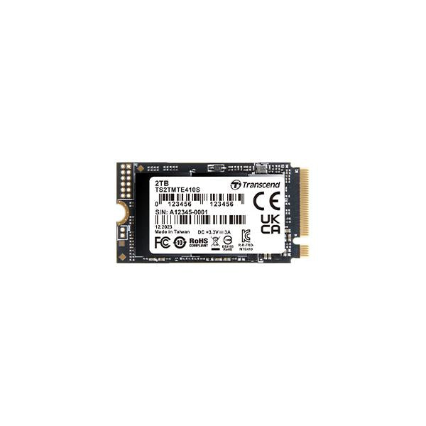 Transcend ts1tmte410s 410s SSD, 1TB, M.2 2242, NVME, PCIe Gen4x4, DRAM-loos, 5000 MB/s, 330K IOPS