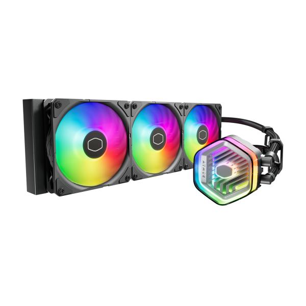 Coolermaster mlx-d36m-a25pz-rw masterliquid 360 atmos, 3x 120mm argb wit, 690-2500 rpm ± 10%