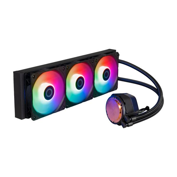 Coolermaster mlx-d36m-a25pz-rw masterliquid 360 atmos, 3x 120mm argb wit, 690-2500 rpm ± 10%